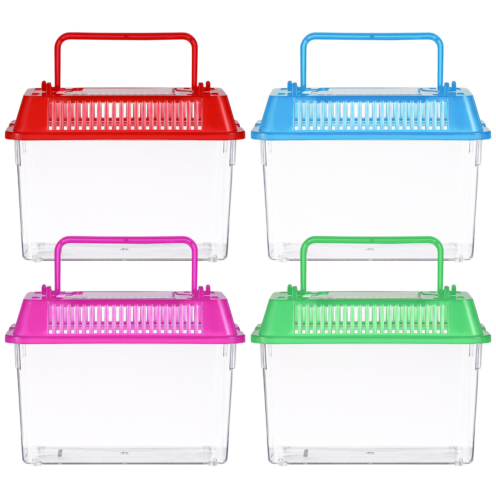 Aquarium Fish Betta - Mini Pecera Portátil de Plástico para