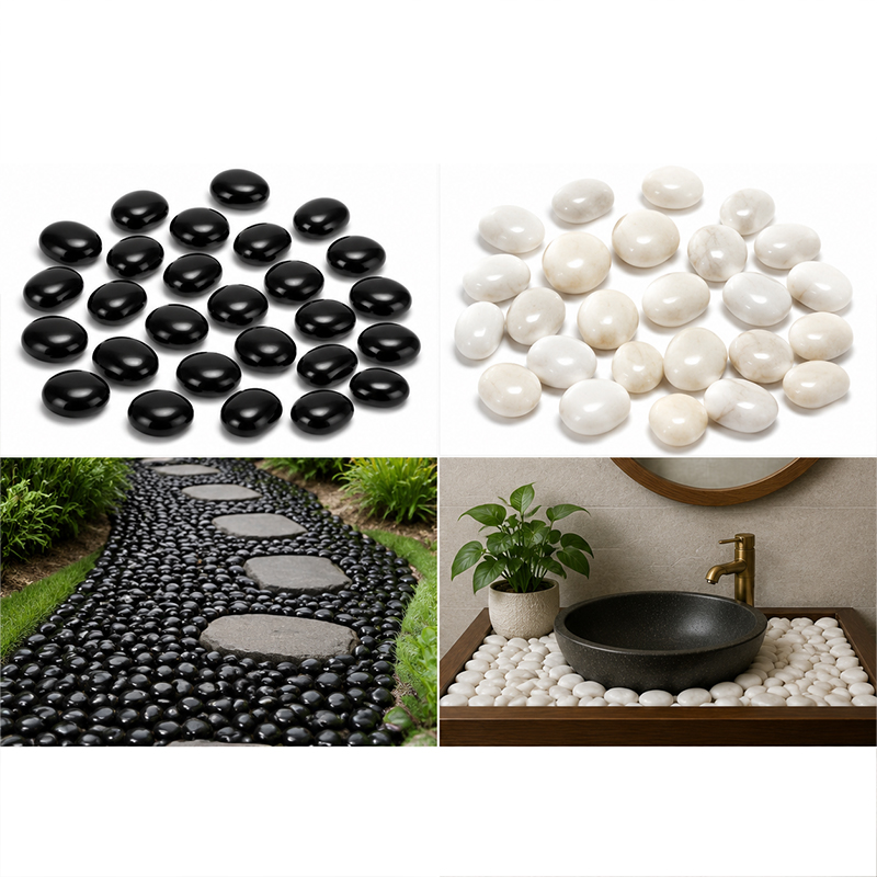 Piedras de río pulidas blancas - Fish Tank Gravel reseña y precio