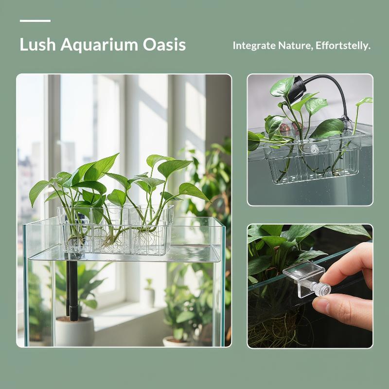 Cesta para Plantas Hidropónica - Aquarium Fish Tank reseña y precio