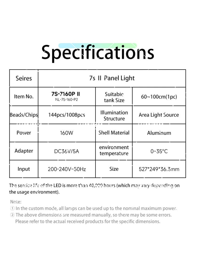 Luz LED para Acuario de 160W R - Aquarium Plants reseña y precio